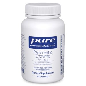 Frente del frasco Pancreatic Enzyme Formula