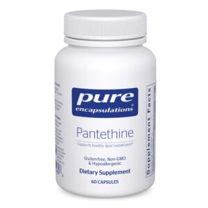 Version 1.0.0 Pure Encapsulations Pantethine suplemento metabolismo lipídico