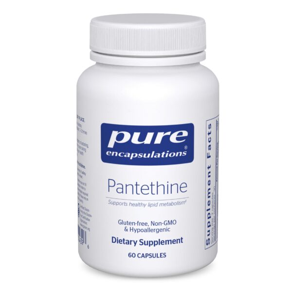 Pure Encapsulations Pantethine suplemento metabolismo lipídico