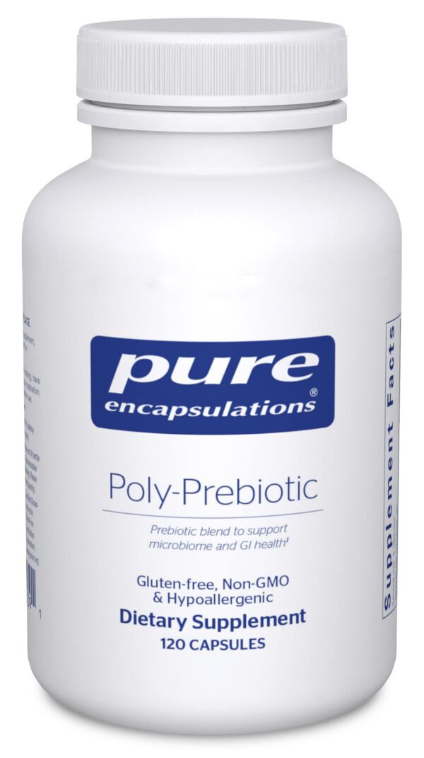Version 1.0.0 Pure Encapsulations Poly-Prebiotic 120 cápsulas salud intestinal microbioma