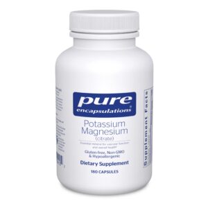 Version 1.0.0 Frente del frasco Pure Encapsulations Potassium Magnesium