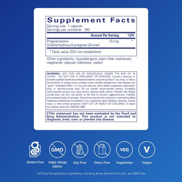 Version 1.0.0 Cápsulas de Pregnenolona 10 mg