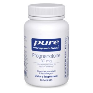 Version 1.0.0 Frente del frasco Pure Encapsulations Pregnenolone 60 cápsulas