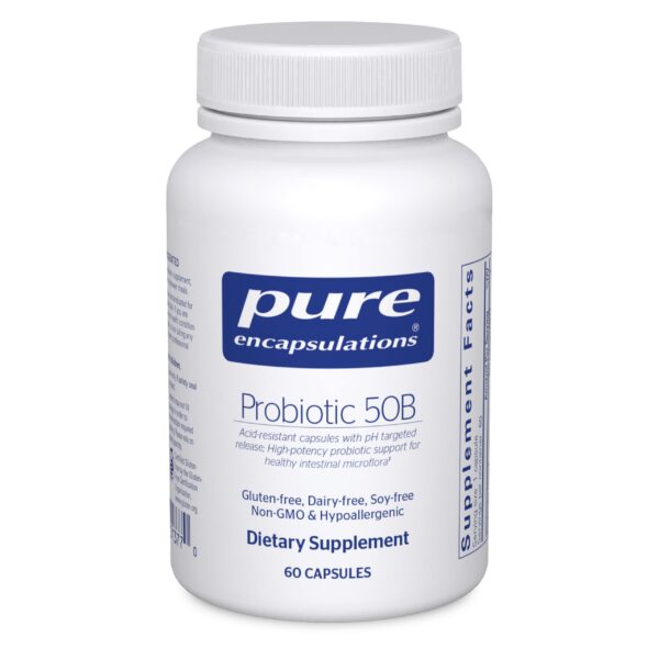 Pure Encapsulations Probiótico 50B botella frontal