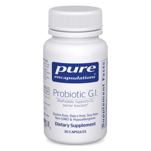 Version 1.0.0 Pure Encapsulations probiótico G.I. cápsulas salud intestinal 30 unidades