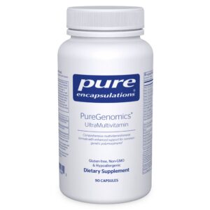 Frasco de Pure Encapsulations PureGenomics 90 cápsulas