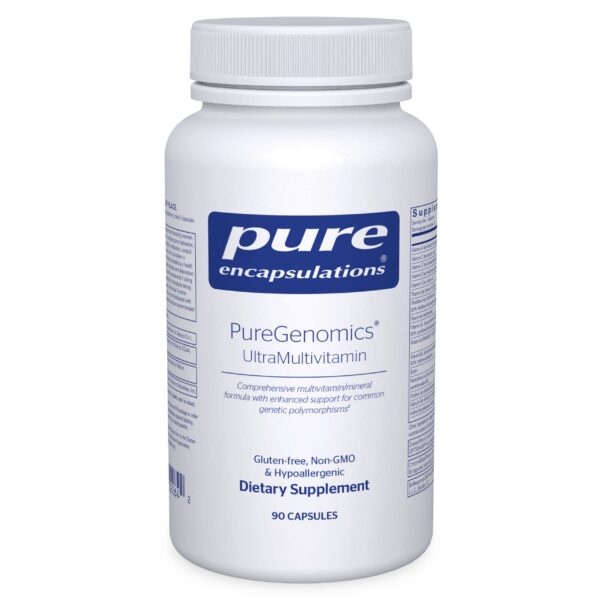 Frasco de Pure Encapsulations PureGenomics 90 cápsulas