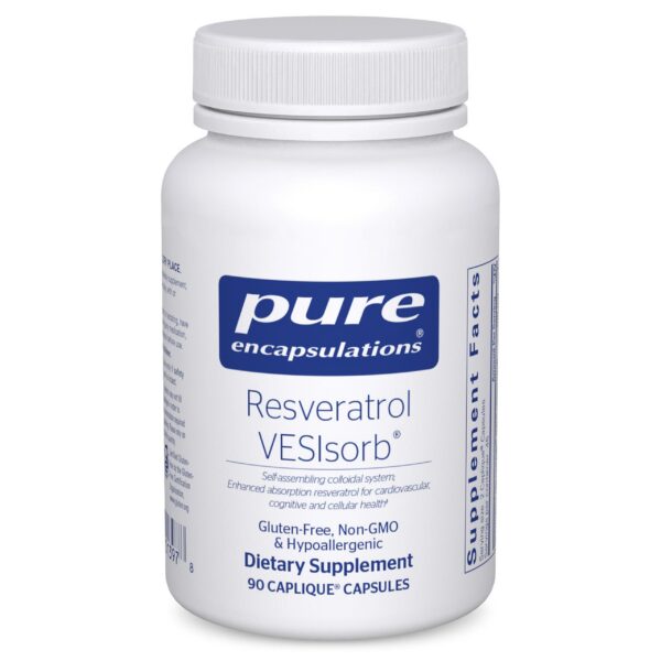 Frente de la etiqueta de Resveratrol VES-Sorb