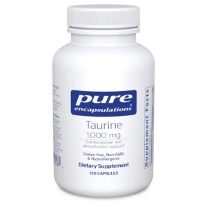 Version 1.0.0 Pure Encapsulations Taurine 1000 mg frasco frontal