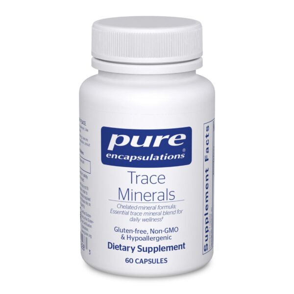 Version 1.0.0 Frontal de la caja Pure Encapsulations Trace Minerals