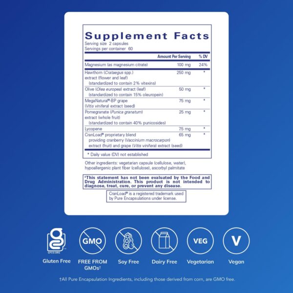 Etiqueta lateral de Vascular Relax