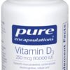 Pure Encapsulations Vitamina D3 10000 UI - Frasco 120 cápsulas