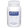 Pure Encapsulations vitamina D3 5000 UI suplemento 250 cápsulas