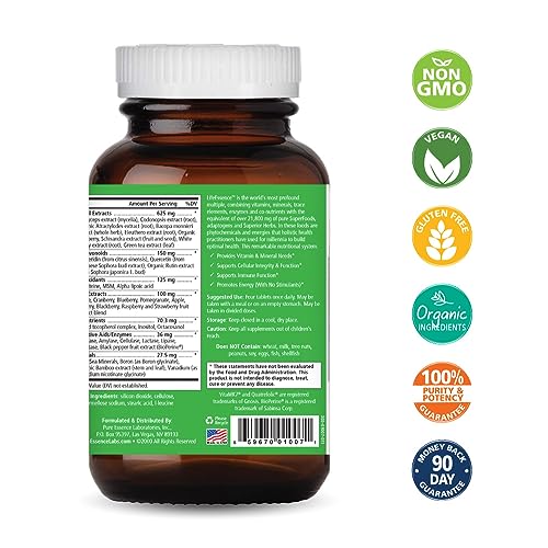 Pure Essence Labs suplemento herbal multivitamínico vegano