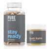 Pure for Men suplemento de fibra y bálsamo Bum Balm