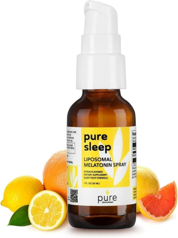 pure formulated spray melatonina liposomal para sueño rápido