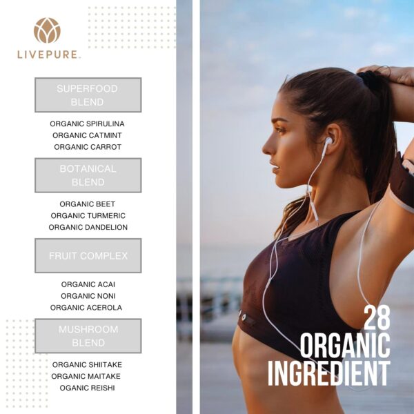 Etiqueta de Pure Greens