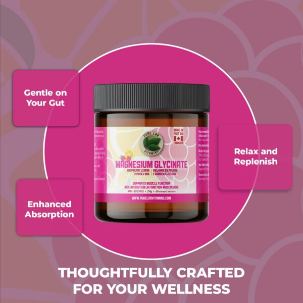 Etiqueta frontal de glicinato magnesio