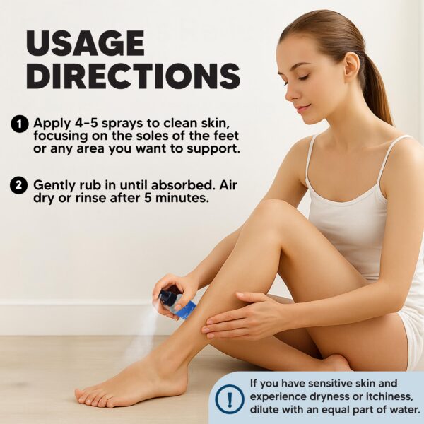 Etiqueta del spray de magnesio 12oz