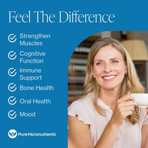 Detalle de la etiqueta del frasco D3 K2 MK7