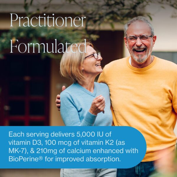 Frascos del suplemento D3 K2 MK7 en presentación