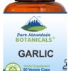 Pure Mountain Botanicals cápsulas de ajo orgánico 90 unidades