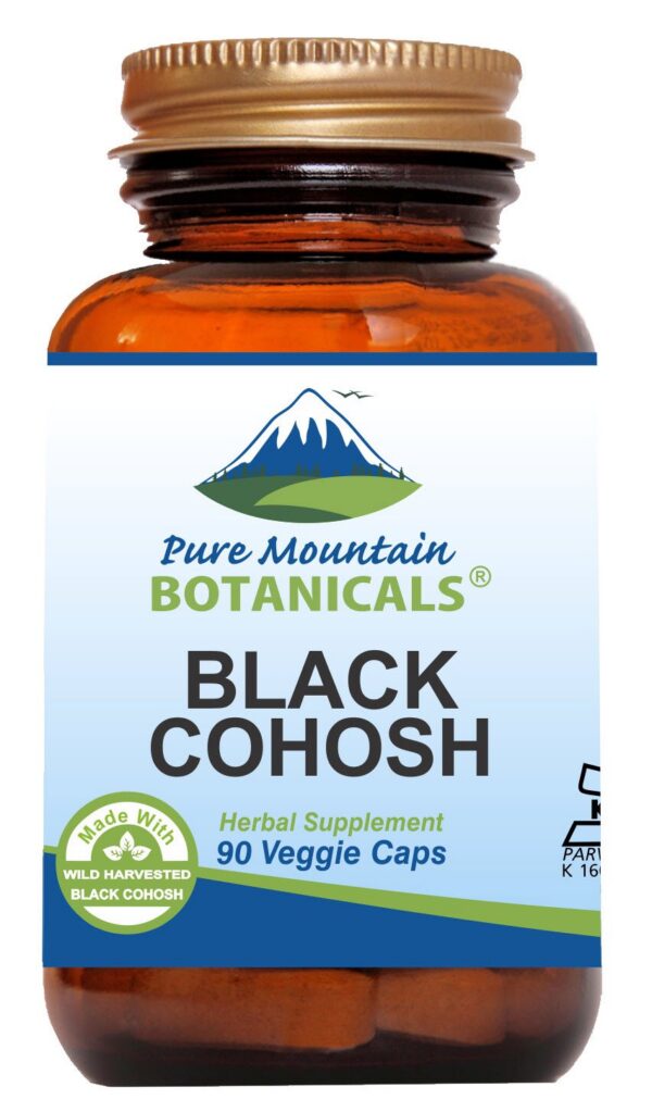 Pure Mountain Botanicals cápsulas de cohosh negro kosher veganas 90 unidades