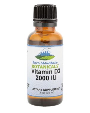 Version 1.0.0 Pure Mountain Botanicals gotas vitamina d líquidas 1oz