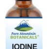 Pure Mountain Botanicals gotas de yodo orgánico frasco