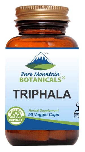 Pure Mountain Botanicals Triphala cápsulas paquete 90 vegano kosher