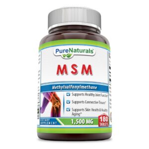 Pure Naturals MSM 1500 mg porción