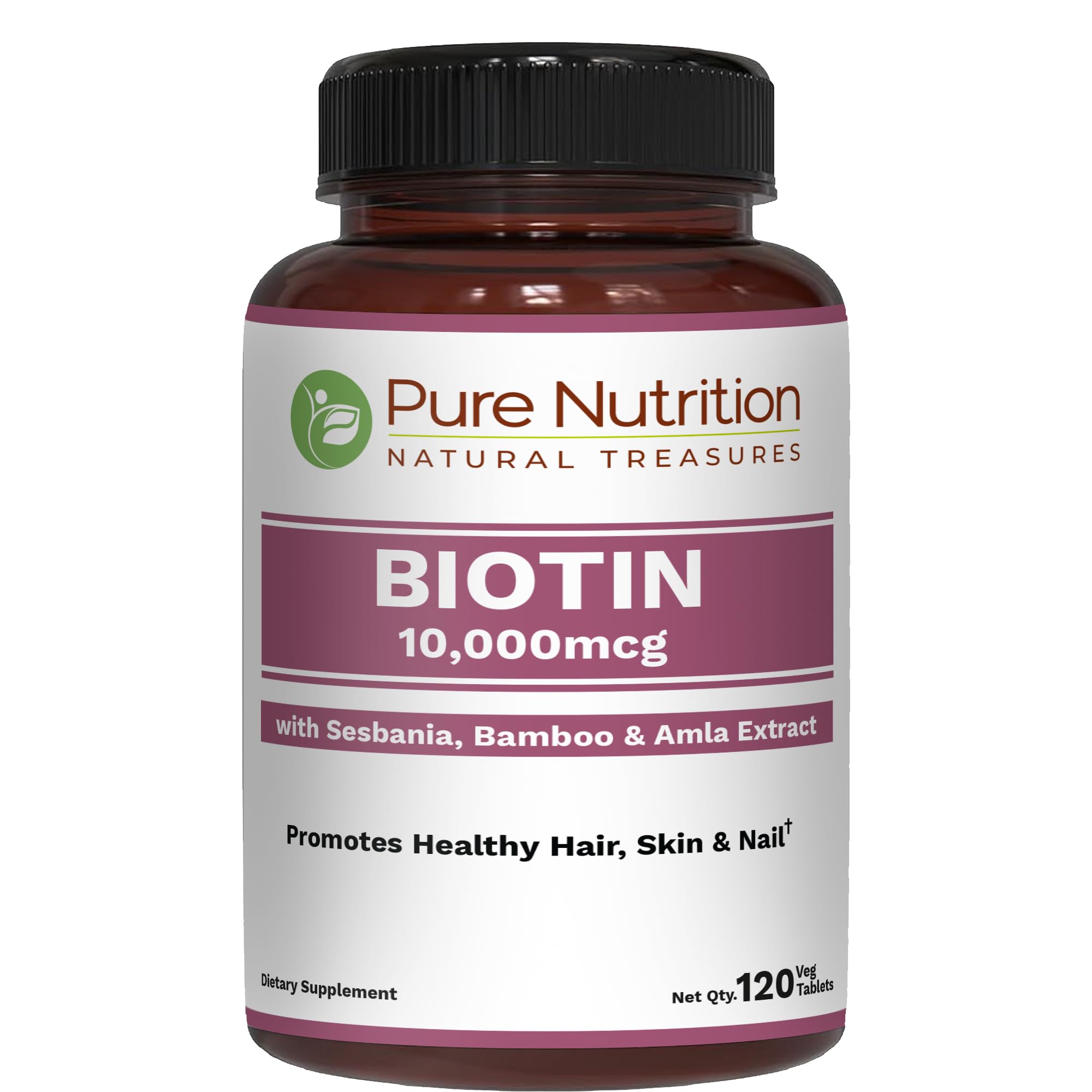 PURE NUTRITION NATURAL TREASURES Biotin, 10000 mcg