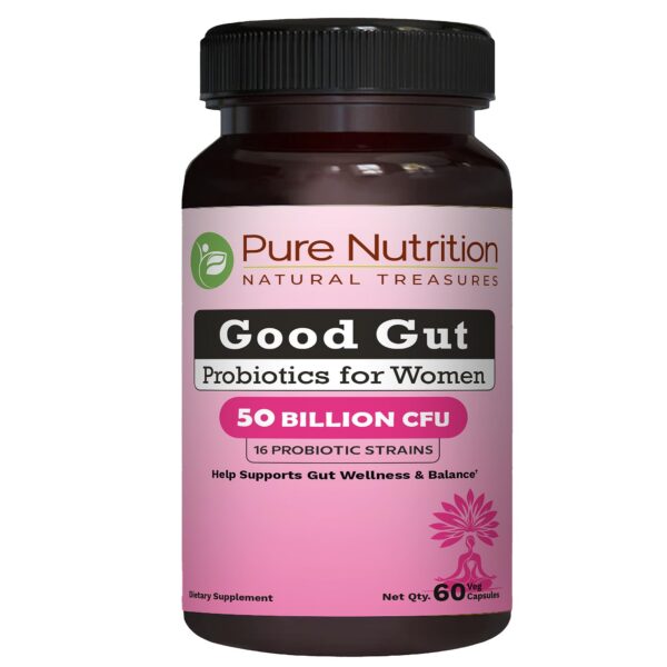 Pure Nutrition Good Gut probióticos mujeres 60 cápsulas