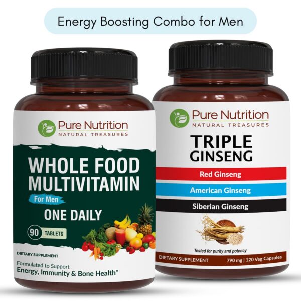 Frente de Pure Nutrition multivitamínico hombres