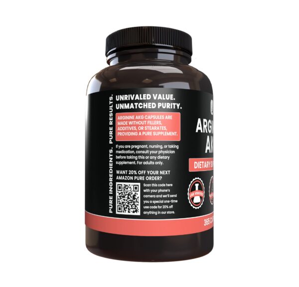 Etiqueta del producto Arginine AAKG