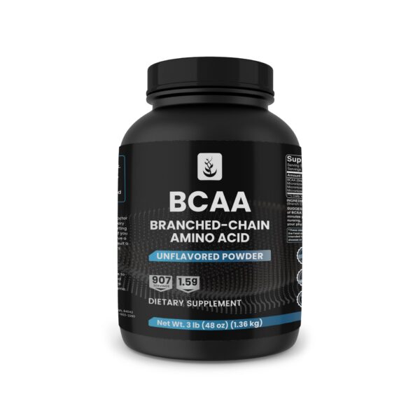 PURE ORIGINAL INGREDIENTS BCAA 2:1 polvo etiqueta frontal