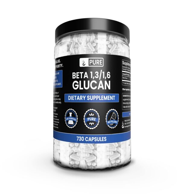 Beta glucano Pure Original Ingredients cápsulas frente