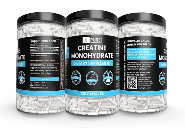 Version 1.0.0 Envase de Creatina Monohidrato PURE ORIGINAL INGREDIENTS