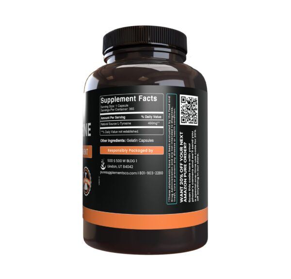 Cápsulas L-Tirosina en envase