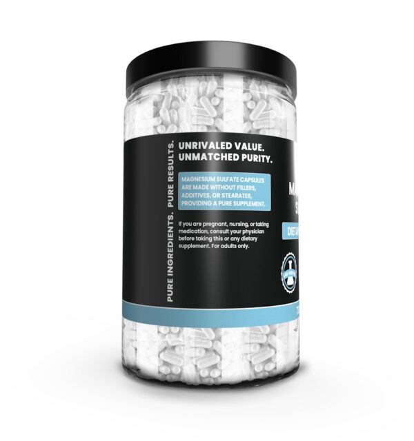 Detalle de ingredientes de magnesio sulfato