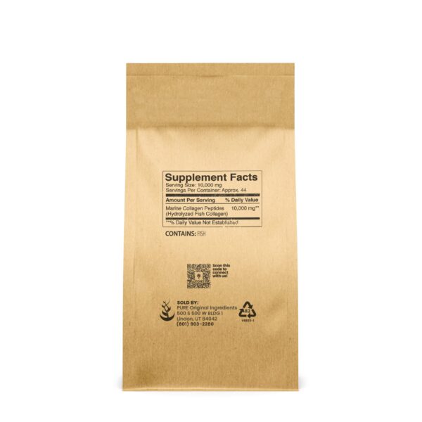 Etiqueta frontal del producto Marine Collagen