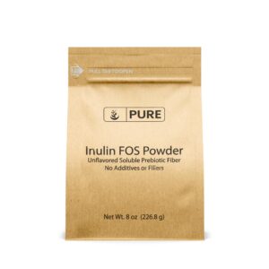 PURE ORIGINAL INGREDIENTS polvo inulina fos fibra soluble 8 oz