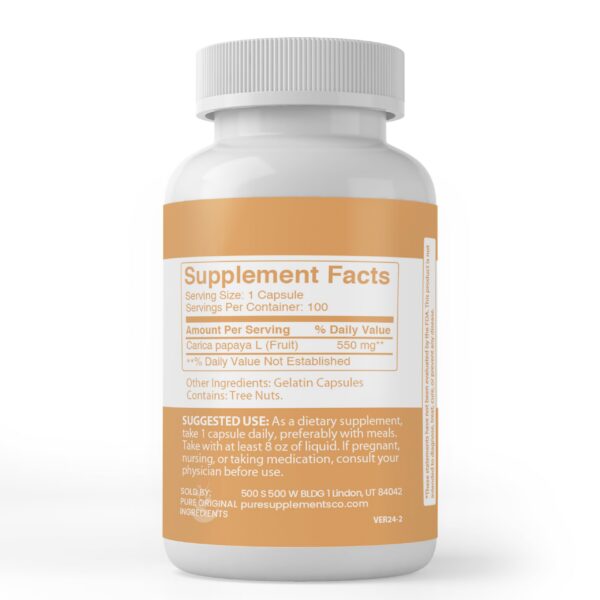 Version 1.0.0 Frasco con cápsulas PURE ORIGINAL INGREDIENTS