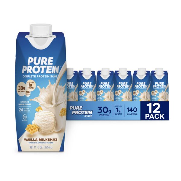 Batido Pure Protein vainilla frente