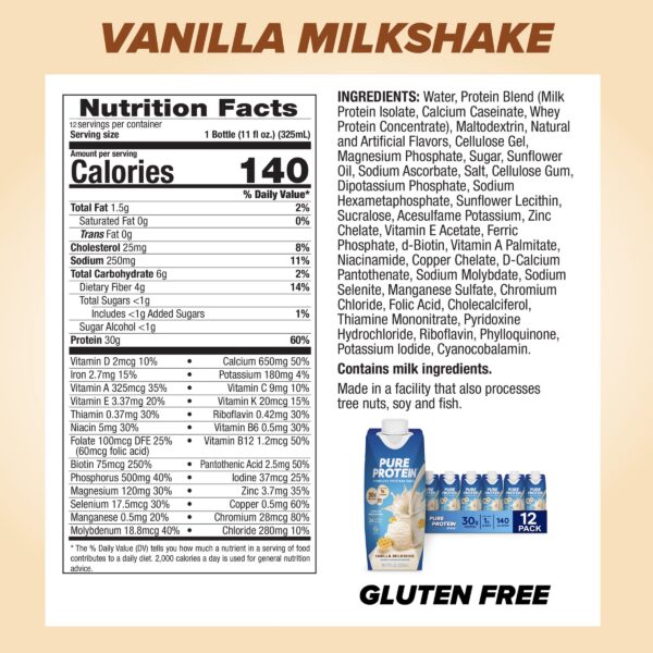 Batido listo para beber vainilla