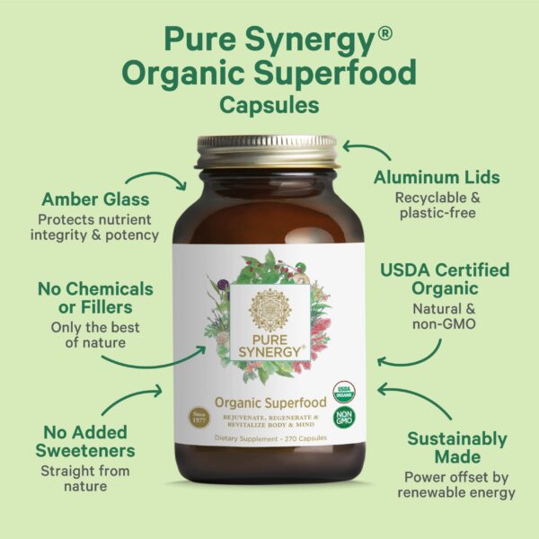 PURE SYNERGY ingredientes orgánicos para salud y energía
