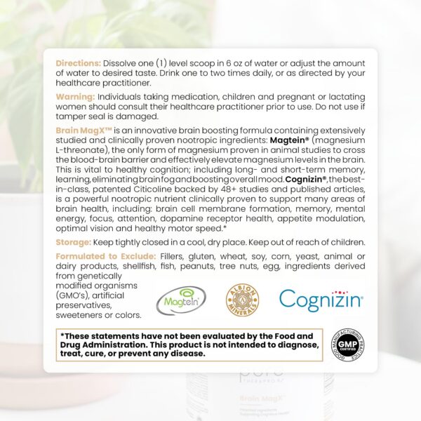 Detalle Cognizin Citicolina Brain MagX