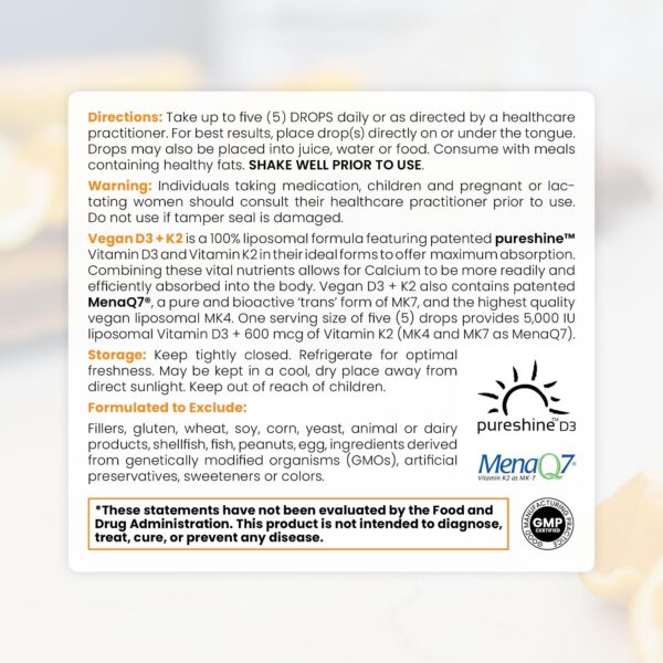 Version 1.0.0 Detalle de la etiqueta liposomal