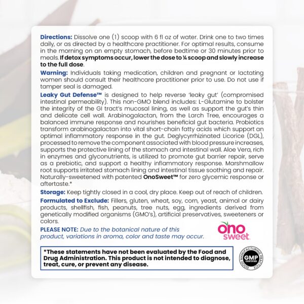 L-Glutamina en la fórmula Leaky Gut Defense