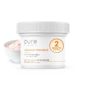Frente del envase Pure Therapro Rx Liposomal Vitamina C Powder Vegano